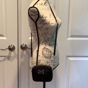 Michael Kors black and gold crossbody